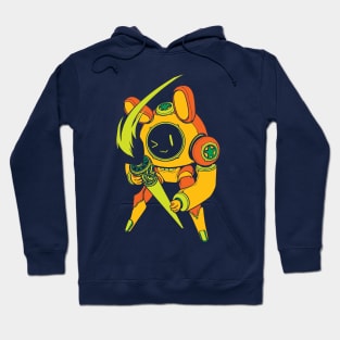 Bunny Bot - Neon Citrus Hoodie